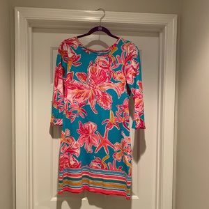 Lilly Pulitzer Linden Sea Blue Dress, Sz S